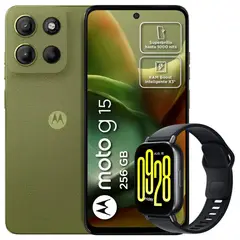 MOTOROLA - Celular Moto G15 256GB /4GB Vrd + Watch 5 Active Blk