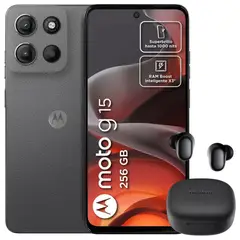 MOTOROLA - Celular Moto G15 256GB /4GB Gris + Buds 6 Play Blk