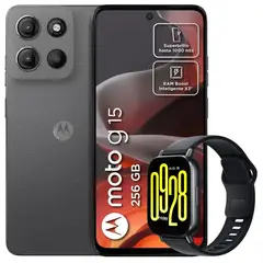MOTOROLA - Celular Moto G15 256GB /4GB Gris + Watch 5 Active Blk
