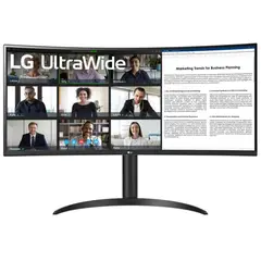 LG - Monitor 34” UltraWide Curvo QHD