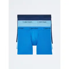 CALVIN KLEIN - Pack azul de 3 boxer - micro stretch