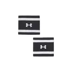 UNDER ARMOUR - Muñequeras Unisex LW TERRY WRISTBAND Negro
