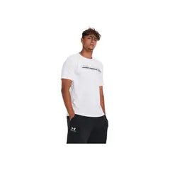 UNDER ARMOUR - Camiseta Hombre CAMO CHEST STRIPE SS Blanco