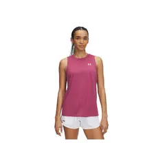 UNDER ARMOUR - Camiseta Mujer TECH TANK SOLID Rojo
