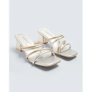 SEVEN SEVEN - Sandalias Para Mujer Tacon Color Plata Marca #28690091