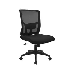 BONNO - Silla de Escritorio Delphi sin Brazos Negro