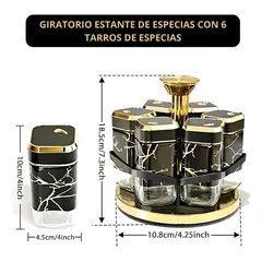 GENERICO - Set De Especieros Con Organizador Cocina