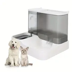 GENERICO - Plato Comedero Bebedero Dispensador Automático Perro Gato