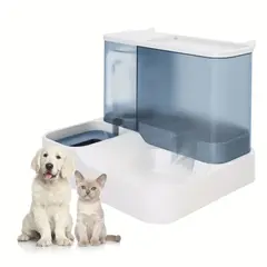 GENERICO - Plato Comedero Bebedero Dispensador Automático Perro Gato