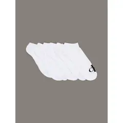 CALVIN KLEIN - Pack Blanco de 6 Medias Monogramed Cushion Crew