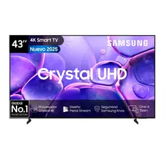 SAMSUNG - Televisor Smart 43 Pulgadas Crystal 4K U8200F Vision IA 2025
