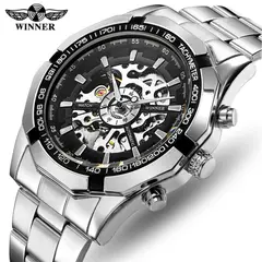 WINNER - RELOJ AUTOMATICO DE PULSO EN CAERO INOXIDABLE PARA HOMBRE