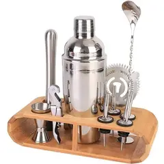 GENERICO - Bartender Coctelera Set Utensilios Bar Inoxidable 12 Piezas