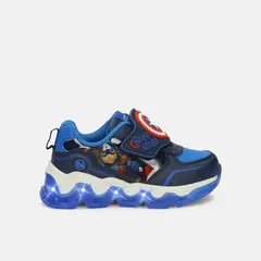 MARVEL - Tenis Infantil Para Niño Bubblegummers Azul Nazario L 8Avengers 22-25