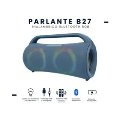 GENERICO - Parlante Bluetooth B27 Inalámbrico con Luces RGB