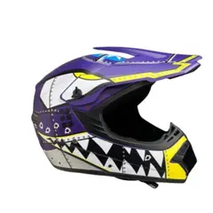 GENERICO - Casco Tipo Cross Para Niños Y Niñas Proteccion Pista