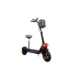 GENERICO - Patineta Scooter Eléctrica Sillín 500w Freno De Disco 2 en 1