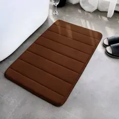 KIDSHOP - Tapete De Bano Tapete Pie De Cama Suave Antideslizante Marron