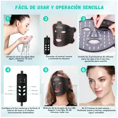 GENERICO - Máscara Tratamiento Facial Para El Acné Luz Led Rejuvenecimiento