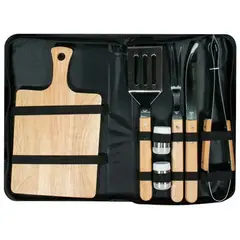 GENERICO - Utensiliios De Asado Bbq Set X7 Piezas