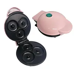 GENERICO - Máquina Mini Donas 3 Puestos Rosa Morada Rojo