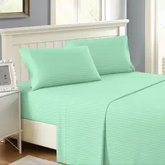 FAMILY HOME - Juego de Sabana Semidoble Sueños-Suaves Verde Menta