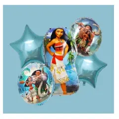 GENERICO - Bouquet X5 Globos Metálizados Moana