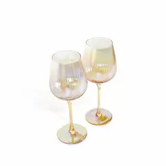 AMBIENTE GOURMET - Copa ambar tornasol setx2