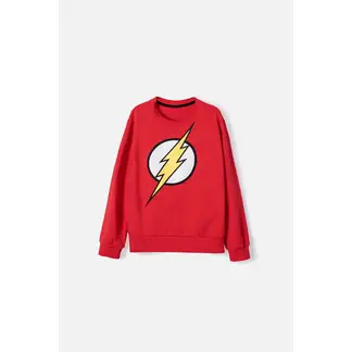 DC COMICS - Buzo de Flash cerrado rojo para niño