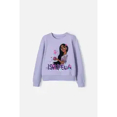DISNEY - Buzo de Encanto cuello redondo lila para niña