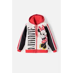 DISNEY - Chaqueta de Minnie Mouse con capucha multicolor para niña