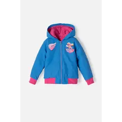 NICKELODEON - Chaqueta de Paw Patrol con capucha azul y fucsia para niña 2T a 5T