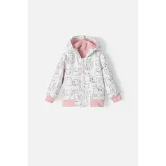 LITTLEMIC - Chaqueta de con capucha para bebé niña