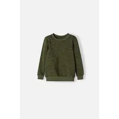 LITTLEMIC - Buzo de cerrado verde para niño 2T a 5T
