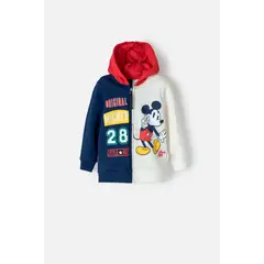 DISNEY - Buzo de Mickey Mouse con capucha multicolor para niño 2T a 5T