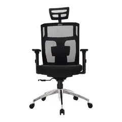 BONNO - Silla De Escritorio Led Con Cabecero Cómoda Moderna Color Negro