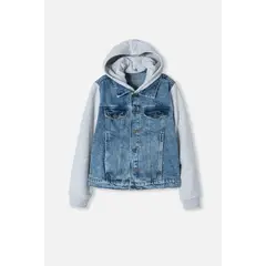 MIC - Chaqueta de con capucha tono medio para niño