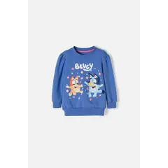 BLUEY - Buzo de azul de diseño cerrado para niña 2T a 6T