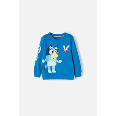 BLUEY - Buzo de azul de diseño cerrado para niño 2T a 6T