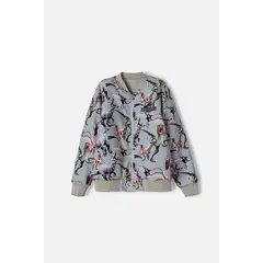 UNIVERSAL - Chaqueta de Jurassic World con cierre verde oliva para niño