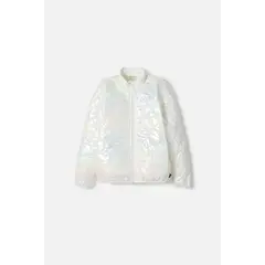 MIC - Chaqueta de con cierre multicolor para niña