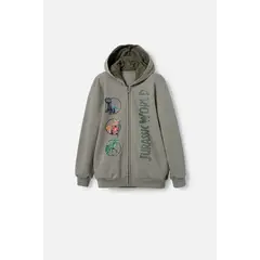 UNIVERSAL - Buzo de Jurassic World verde con capucha para niño