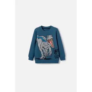 UNIVERSAL - Buzo de Jurassic World azul de diseño cerrado para niño 2T a 5T