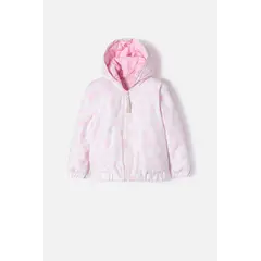LITTLEMIC - Chaqueta multicolor con cierre frontal para niña 2T a 5T