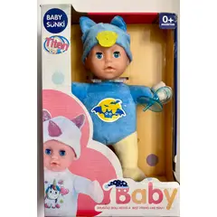 GENERICO - MUÑECA CON PIJAMA MURCIÉLAGO CHUPETE Y SONIDOS