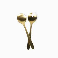 AMBIENTE GOURMET - Servidoras doradas set x2