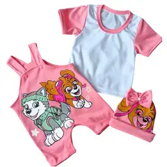 VANIDADES COLLECTIONS - Conjunto 3 Piezas Para Niña Ropa Para Bebe Patrulla Canina