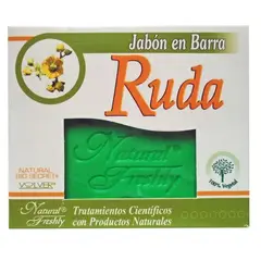 NATURAL FRESHLY - JABON RUDA EN BARRA X 90 GR.