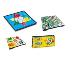 VDM - Juego De Mesa 3 En 1 Tablero Magnetico Damas Parques Escaler