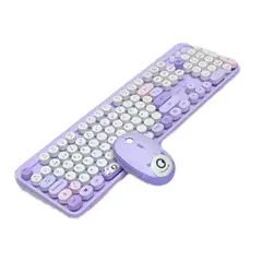 GENERICO - Combo Teclado Mouse Inalámbrico 24 g Recargable Silencioso